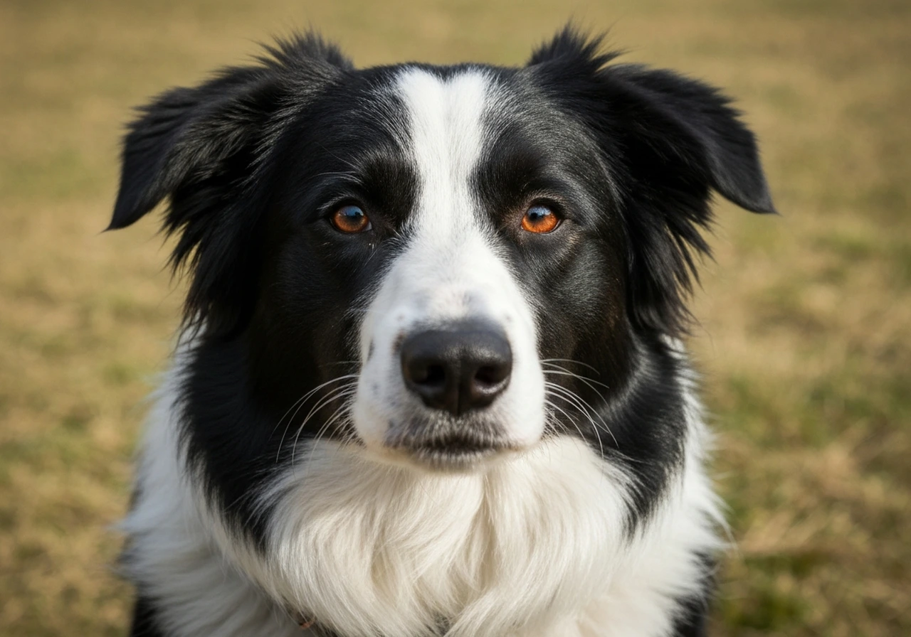 Portrait of a Border Collie